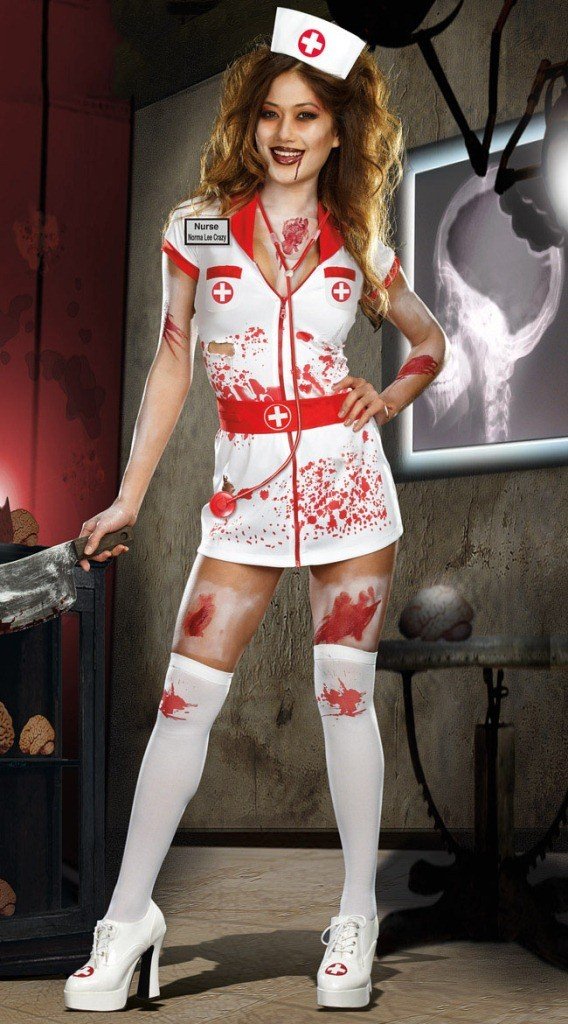 Blod Horror Halloween Sygeplejerske Kostume