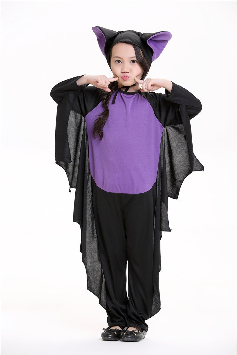 Køligt Halloween Bat Kostume Til Børn