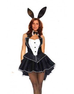 Sort Playboy Bunny Kostume