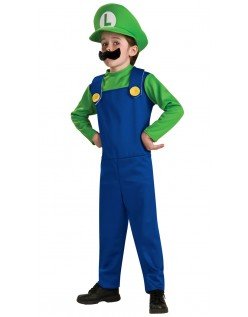 Super Mario Bros Luigi Kostume til Børn